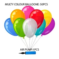 Balloon Combo 50 pcs and Balloon Air Pump (Multi)-thumb1