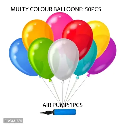 Balloon Combo 50 pcs and Balloon Air Pump (Multi)-thumb2