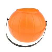 Wah!! Store Pumpkin Bucket Halloween Plastic Trick or Treat Buckets for Candy Treating Basket- Pumpkin Bucket Large Cute Portable Candy Bucket Storage (17cm) (Pack of 1)-thumb1