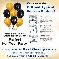 Wah!! Store Happy Birthday Banner Decorations Kit - 34 Pcs Set for Boys Husband Men Boyfriend Balloons Decoration Items Combo Kit with Metallic Balloons and Foil Curtain-thumb3