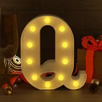 Marquee Alphabet Shaped Led Light for-Asthetic Decorations Letter Light for Romantic Gift, Diwali Decoration Item, Home Decoration, Night Light Lamp and Wall Lamp (Q)-thumb2