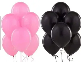 Wah!! Store Metalic Balloons (Pack of 100, Pink-Black) for Baby Shower Decorations-thumb3