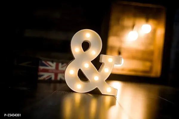 Wah!! Store Marquee Alphabet Shaped Led Light for-Asthetic Decorations Letter Light for Romantic Gift, Diwali Decoration Item, Home Decoration, Night Light Lamp and Wall Lamp (Symbol - )-thumb3