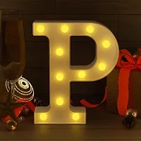 Marquee Alphabet Shaped Led Light for-Asthetic Decorations Letter Light for Romantic Gift, Diwali Decoration Item, Home Decoration, Night Light Lamp and Wall Lamp (P)-thumb3