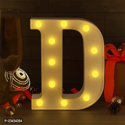 Marquee Alphabet Shaped Led Light for-Asthetic Decorations Letter Light for Romantic Gift, Diwali Decoration Item, Home Decoration, Night Light Lamp and Wall Lamp (D)-thumb3