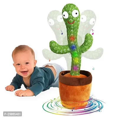 Dancing Cactus Toy for Kids with Colourful Lights (pack of-1)-thumb0