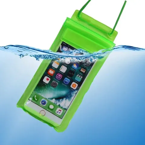 BAI AND KAKA Soft Flexible Waterproof bag Cover for All Mobiles Upto 6.5 inches (Colour May Vary)