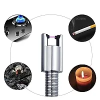 Stainless Steel F Falkiya Candle Lighter Rechargeable Electric Arc Lighter Ignition Lighter With Usb Cable For Kitchen,Barbecue,Bbq(Multicolour)-thumb3