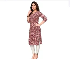 Stylish Multicoloured Synthetic Kurta For Women-thumb1