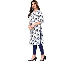 Stylish White Synthetic Kurta For Women-thumb1