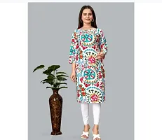 Stylish Multicoloured Synthetic Kurta For Women-thumb1