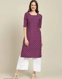 Stylish Purple Synthetic Kurta For Women-thumb1