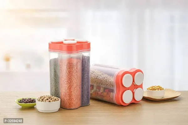 Useful Plastic 4-Section Storage Containers-thumb3