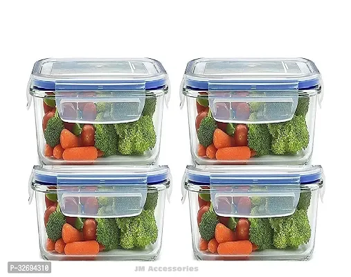 Useful Plastic Airtight Food Storage Containers-Pack Of 4-thumb0