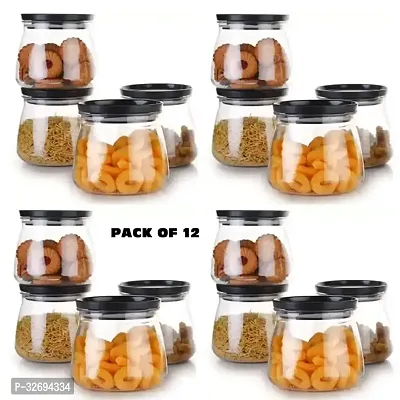 Useful Plastic Airtight Containers Jar Set -900 Ml Each, Pack Of 12-thumb0