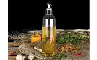 Useful Glass Transparent Leakproof Oil Pourer Bottle- 1100 Ml-thumb1