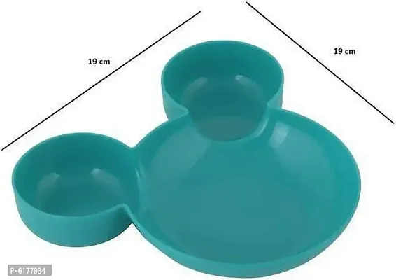 Useful Plastic Micky Plates - Set Of 3 Pieces-thumb2