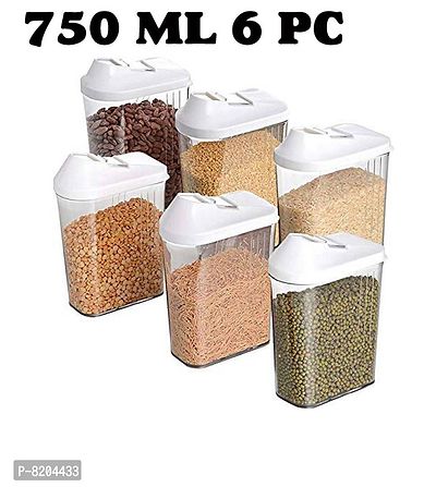Stylish Fancy Easy Flow Container 750 Ml Pack Of 6