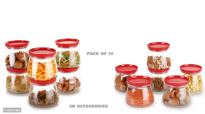 Airtight Container Jar Set For Kitchen - 900ml Set Of 12-thumb0