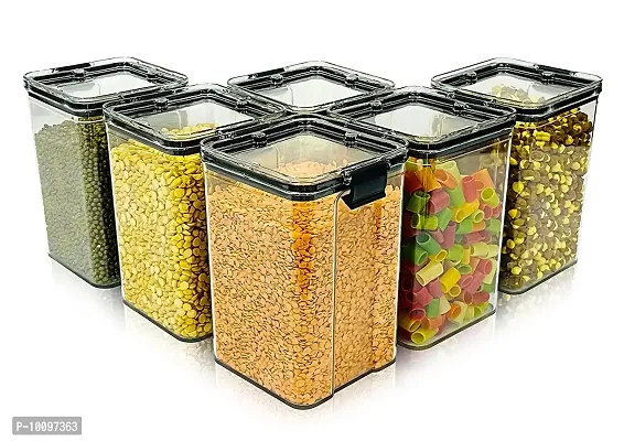 Air Tight Containers For Kitchen Storage Set ,Bpa Container For Kitchen Storage Set Pantry Organization And Kitchen Storage, Dishwasher Safe Kitchen Material 1100 ML  1100 ML-Pack Of 6-thumb3