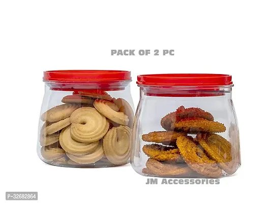 Stylish Plastic Jars  And Containers For Kitchen Pack Of 2