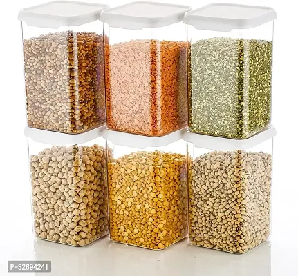 Useful Plastic Unbreakable And Air-Tight Storage Containers- Pack Of 6