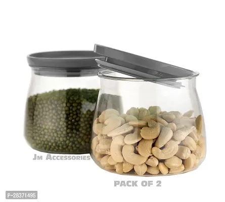 Airtight Container Jar Set For Kitchen - 900ml Set Of 2-thumb0