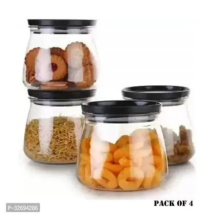 Useful Plastic Airtight Containers Jar Set -900 Ml Each, Pack Of 4-thumb0