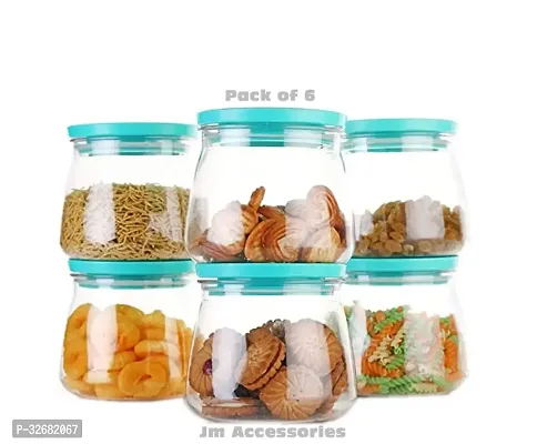 Airtight Container Jar Set For Kitchen - 900ml Set Of 6-thumb0