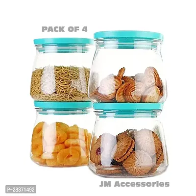 Airtight Container Jar Set For Kitchen - 900ml Set Of 4