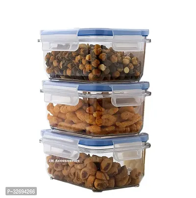 Useful Plastic Airtight Food Storage Containers Set-Pack Of 3