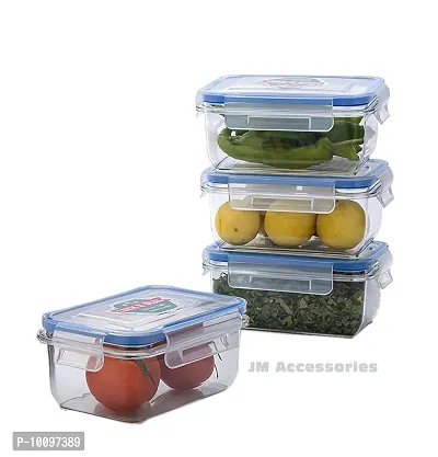 Food Storage Containers  Plastic Kitchen Storage Jars and Container, with Easy Snap Lids - Pantry And Kitchen Organization - BPA-Free Food Containers 4