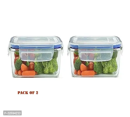 Useful Plastic Lock And Seal Fridge Storage Airtight Containers- Pack Of 2-thumb0