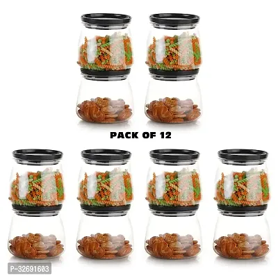 Container Jar Set For Kitchen - 900Ml Set Of 12 ,