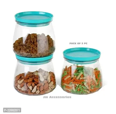 Stylish Plastic Jars  And Containers For Kitchen Pack Of 3