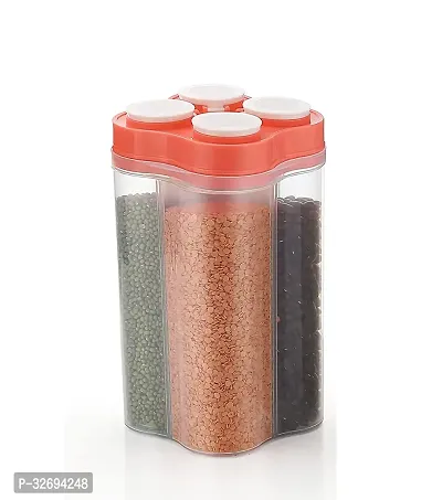 Useful Plastic 4-Section Storage Containers-thumb0