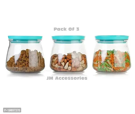 Container Jar Set For Kitchen - 900ml Set Of 3 | Jar Set For Kitchen| Air Tight Containers For Kitchen Storage Green