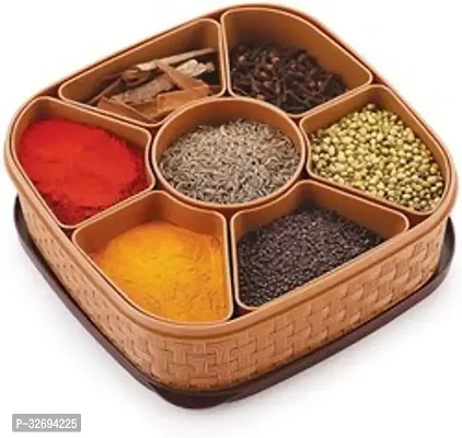 Useful Plastic 7 In 1 Square Spice Box-thumb0