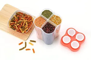 Useful Plastic 4-Section Storage Containers-thumb3