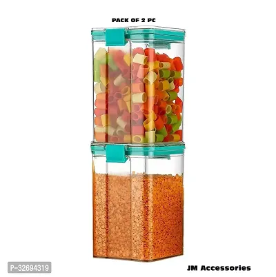 Useful Plastic Air Tight Storage Containers-1100 Ml Each, Pack Of 2-thumb0