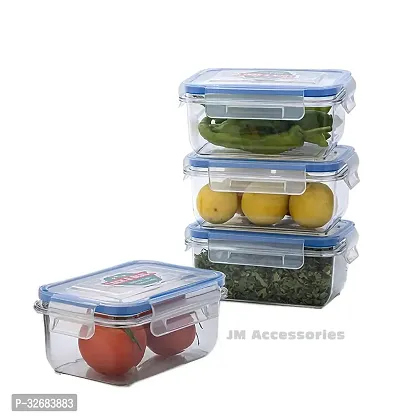 Food Storage Containers Plastic Kitchen Storage Jars And Container With Easy Snap Lids 4-thumb0