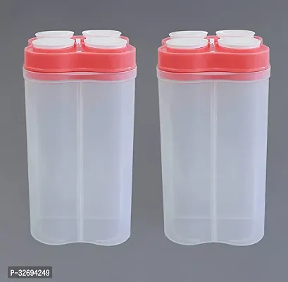 Useful Plastic 4-Section Containers- Pack Of 2-thumb3