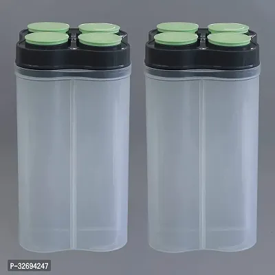 Useful Plastic 4-Section Containers- Pack Of 2-thumb3