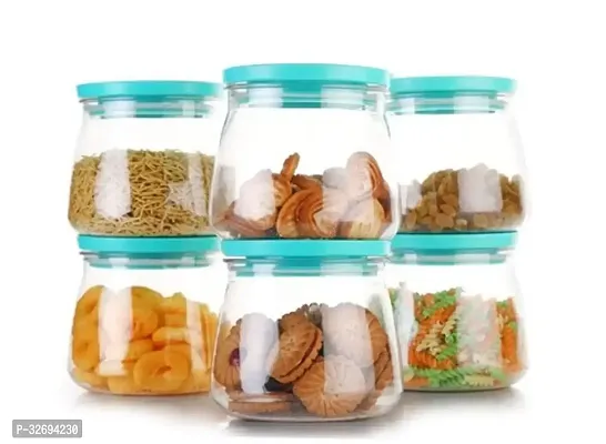 Useful Plastic Air Tight Jar Containers- Pack Of 6-thumb0