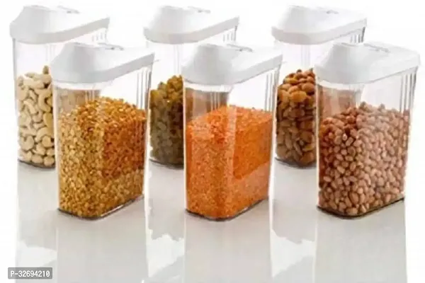 Useful Plastic Easy Flow Storage Containers-1100 Ml Each, Pack Of 6-thumb2