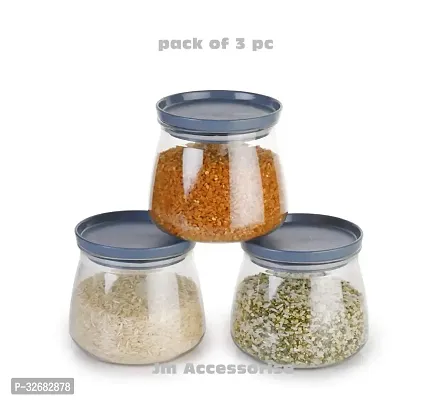 Stylish Plastic Jars  And Containers For Kitchen Pack Of 3