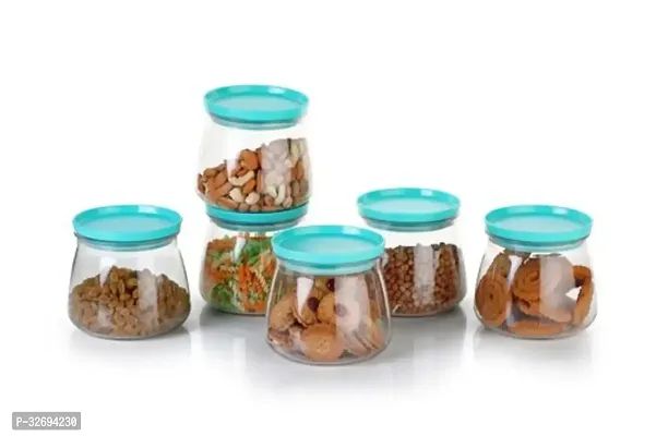 Useful Plastic Air Tight Jar Containers- Pack Of 6-thumb2