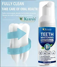 KURAIY 100% Toothpaste Whitening Foam Natural Mouth Wash Mousse Teeth Whitening Teethpaste Oral Hygiene Breath Dental Tool 60ml-thumb4