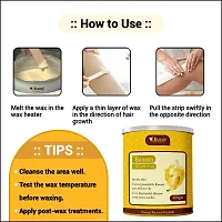 KURAIY Banana Wax for Smooth Hair Removal - 800gm Banana extracts For all skin types Removes Tan, Dead Skin For Arms, Legs and Full body (Pack of 2)-thumb1