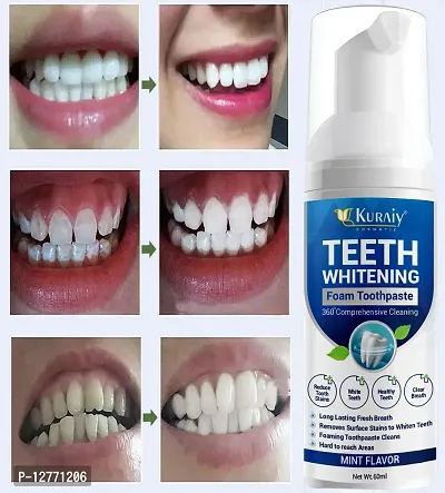 KURAIY Safe Toothpaste Foam Whitening Tooth Freshen Breath Cleaning Remove Smoke Stains Plaque Teeth Mouth Wash Oral Hygiene Care-thumb0
